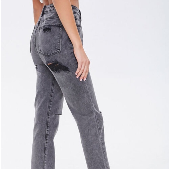 NWT High Rise Straight Black Jeans Forever 21 - Picture 3 of 8